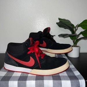 Nike SB Paul Rodriguez V Mid Cut Ankle Black/Sport Red Size: US9.5